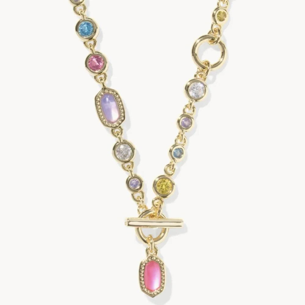 Kendra Scott Mini Elisa and Abbie Convertible Strand Necklace in Multi Mix NWT